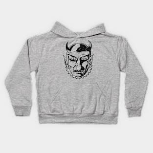 Vintage Satan Face Kids Hoodie